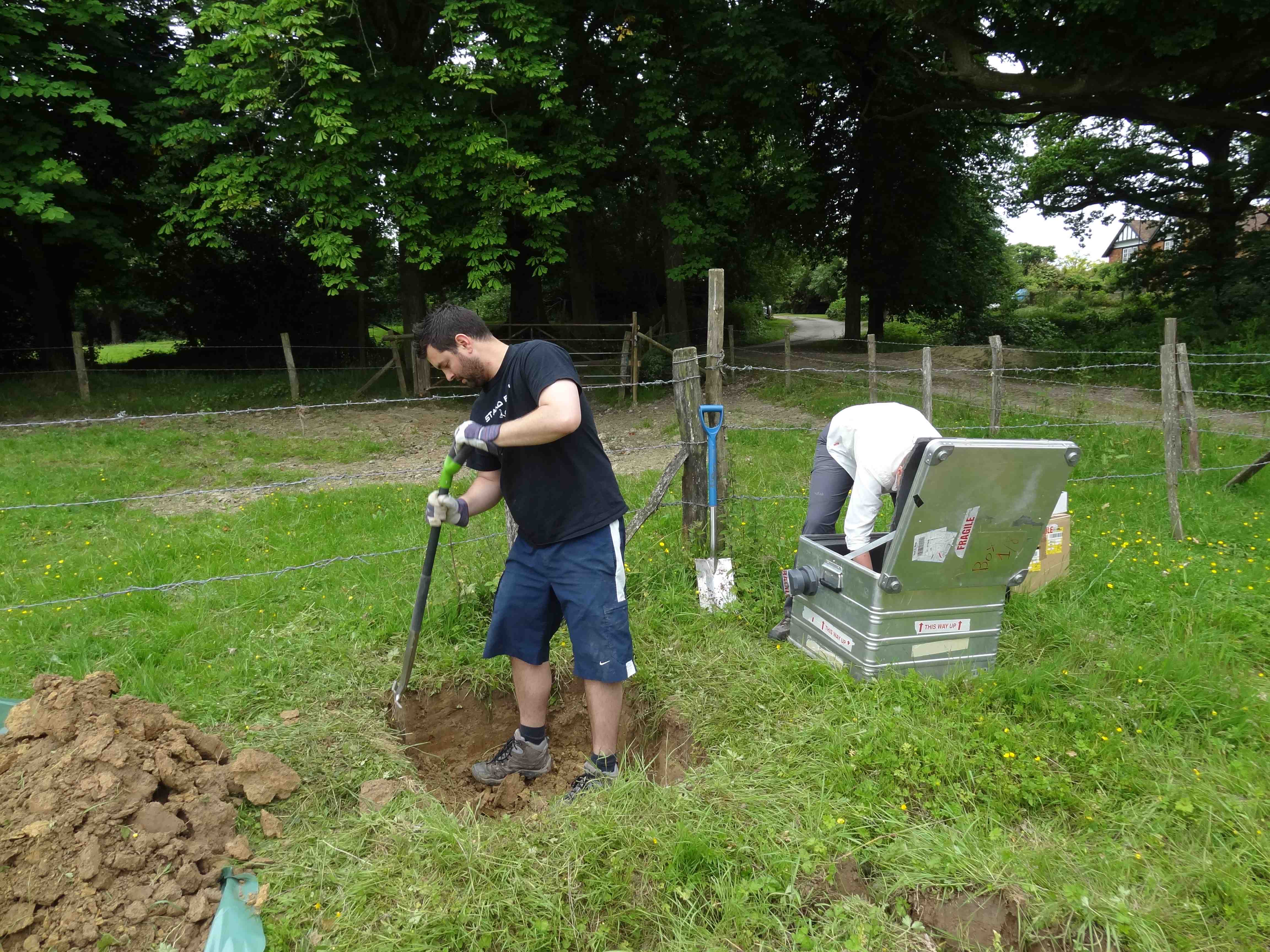 James Verdon prepares an instrument vault for deployment at a proposed tight gas site in the UK