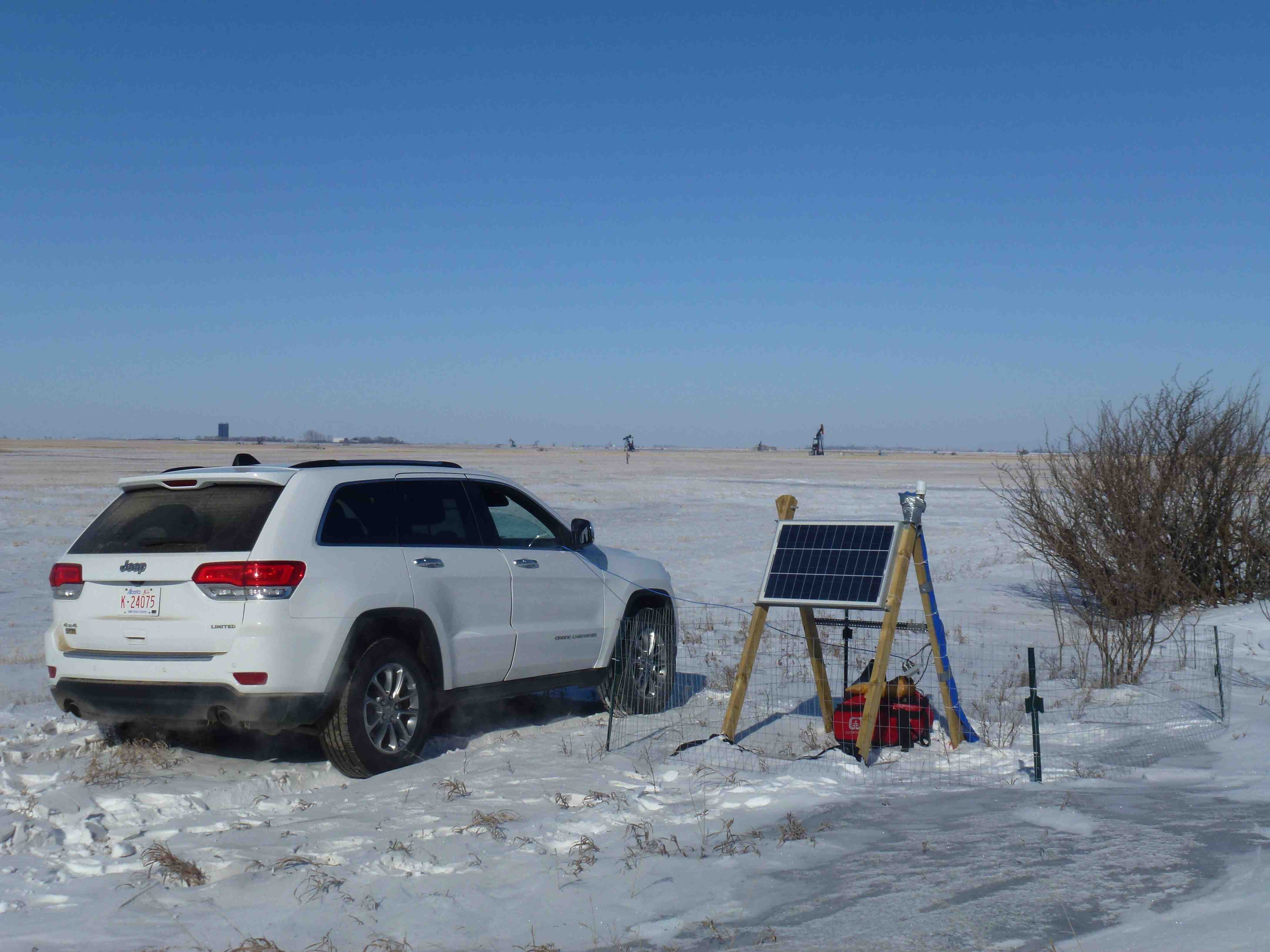 Servicing one of our Weyburn sites in the depths of the Canadian winter, with temperatures as low as -20<sup>o</sup>C 